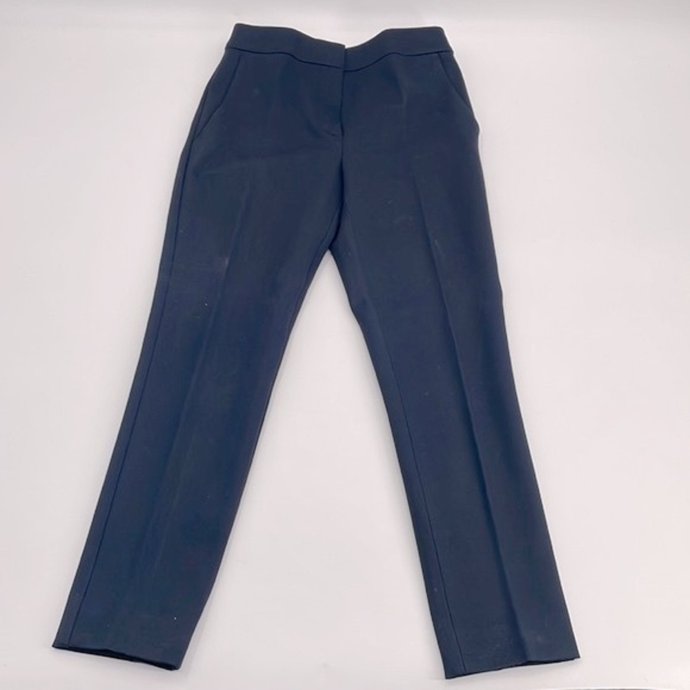 UEC Max Mara navy blue high rise straight leg cropped pants size 4
